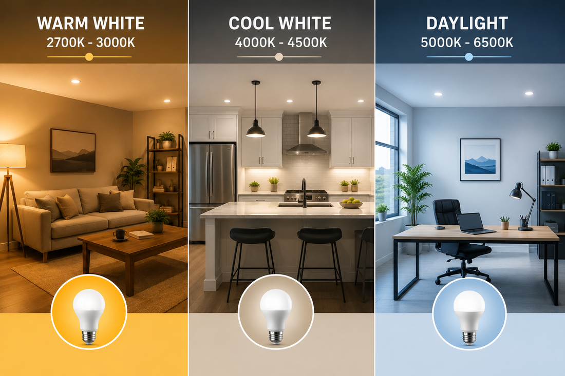 Understanding LED Color Temperatures: Warm White, Cool White, and Daylight