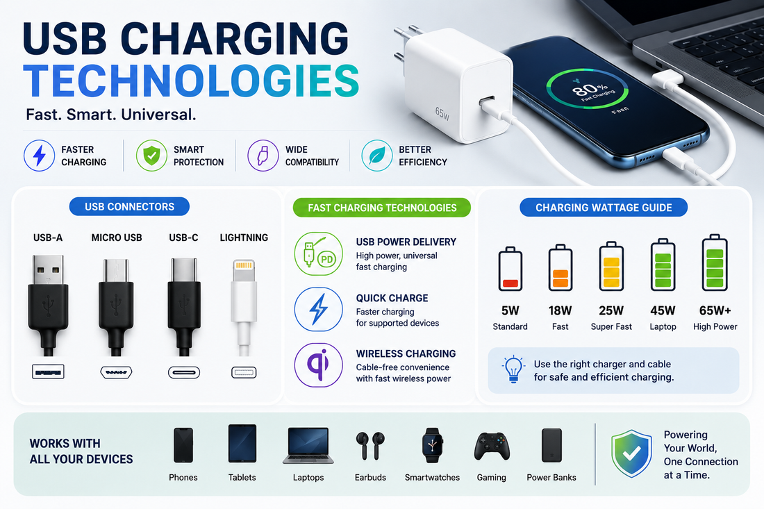 Understanding USB Charging Technologies and Fast Charging Standards