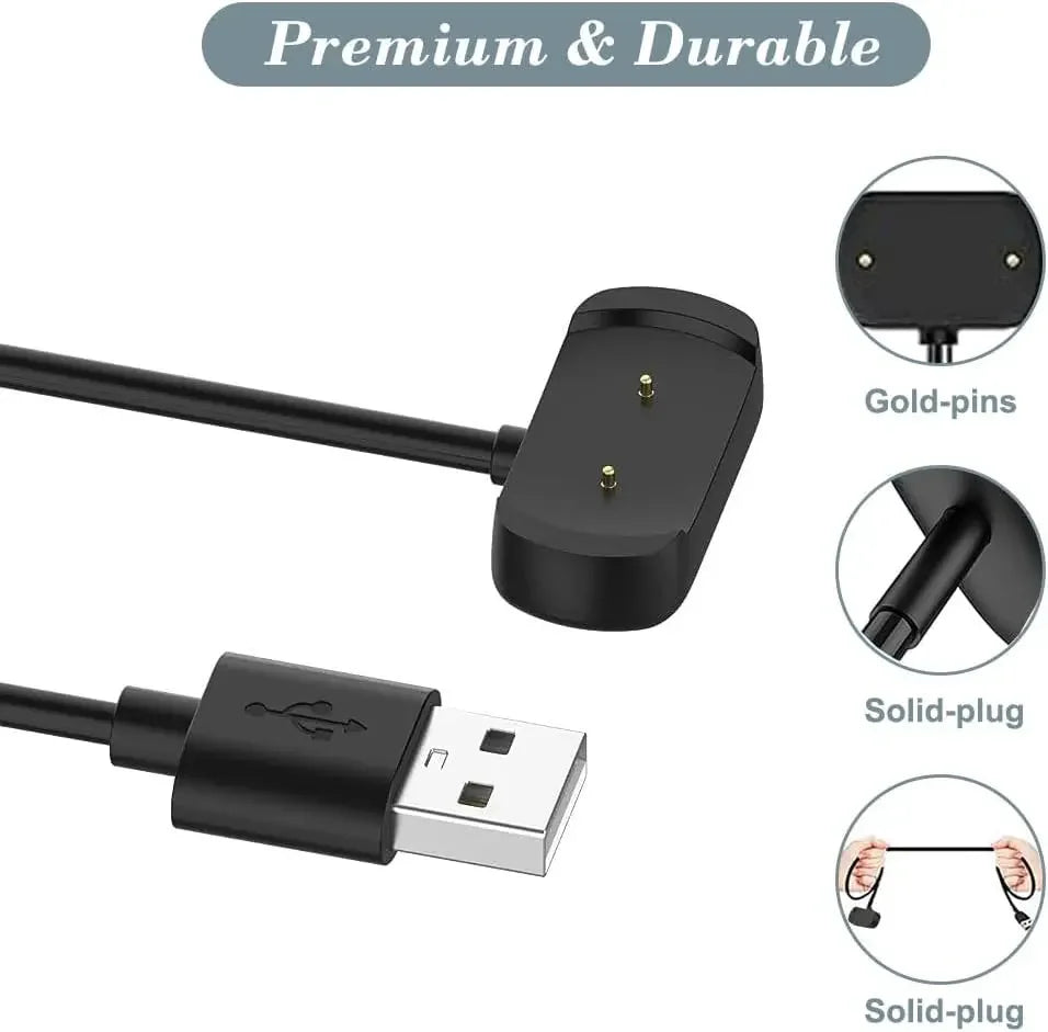 USB Charger For Amazfit GTS 2e/GTS 2 mini/T-rex Pro/Bip 3 Pro Charging Cable For Amazfit GTR 2/GTR 2e/Pop Pro/Bip U Pro Charger