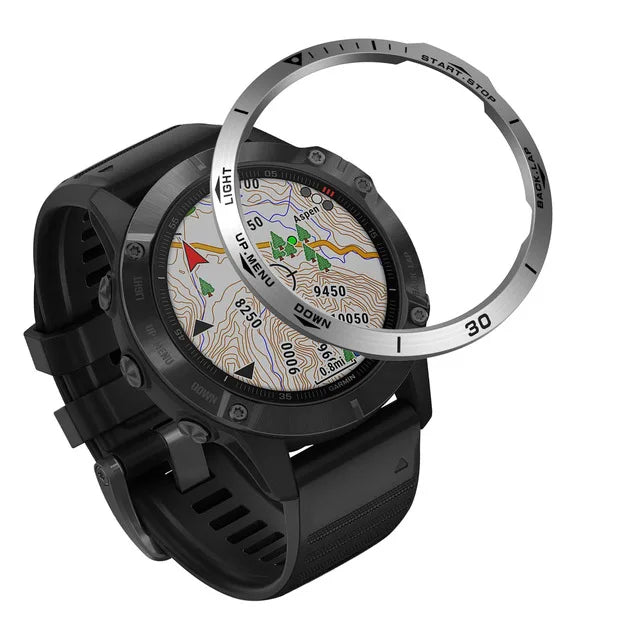 Metal Cover Ring For Garmin Fenix 7 7X Pro Solar 6X 6 Pro 5 5X Plus Bezel Metal Case Cover protector Anti Scratch Accessories