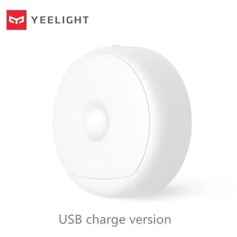 Yeelight LED Inductive Night Light Motion Sensor Light Warm Light Rechargeable Smart Home Light for Bedroom Wardrobe Hallway