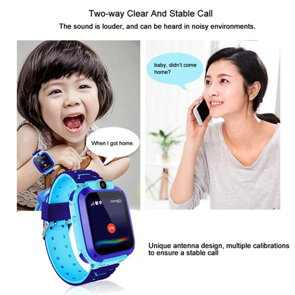 Hot Q12 Smart Watch SOS Phone Watch Children's Smartwatch With Sim Card Photo Waterproof Kids Gift For IOS Android Dropshipping