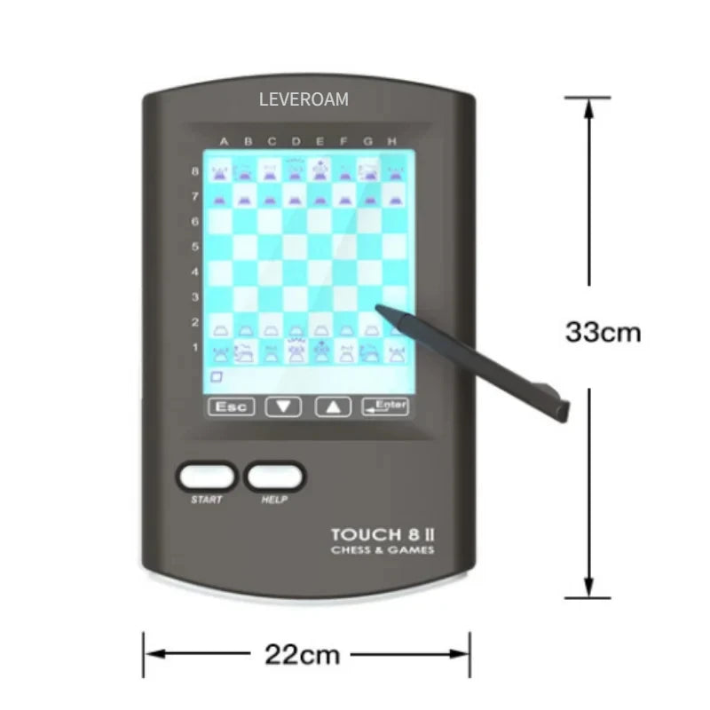 Handheld Electronic Chess Board 8 in 1 Touch Chess Computer Game Smart Electronic-game Chess Sets Adults Family smart chess Game