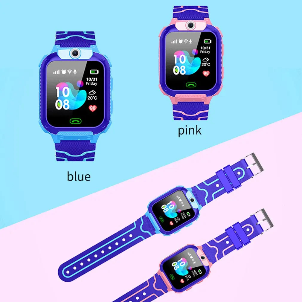 Hot Q12 Smart Watch SOS Phone Watch Children's Smartwatch With Sim Card Photo Waterproof Kids Gift For IOS Android Dropshipping