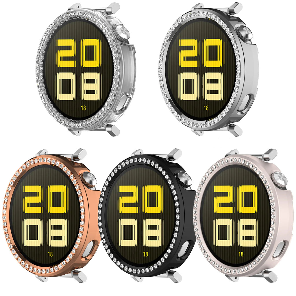 Bling PC Hollow Case Frame for Huawei Watch GT5 41mm GT5 Pro 42mm Diamond Crystal Bumper Protector for GT4 41mm Shell Accessorie