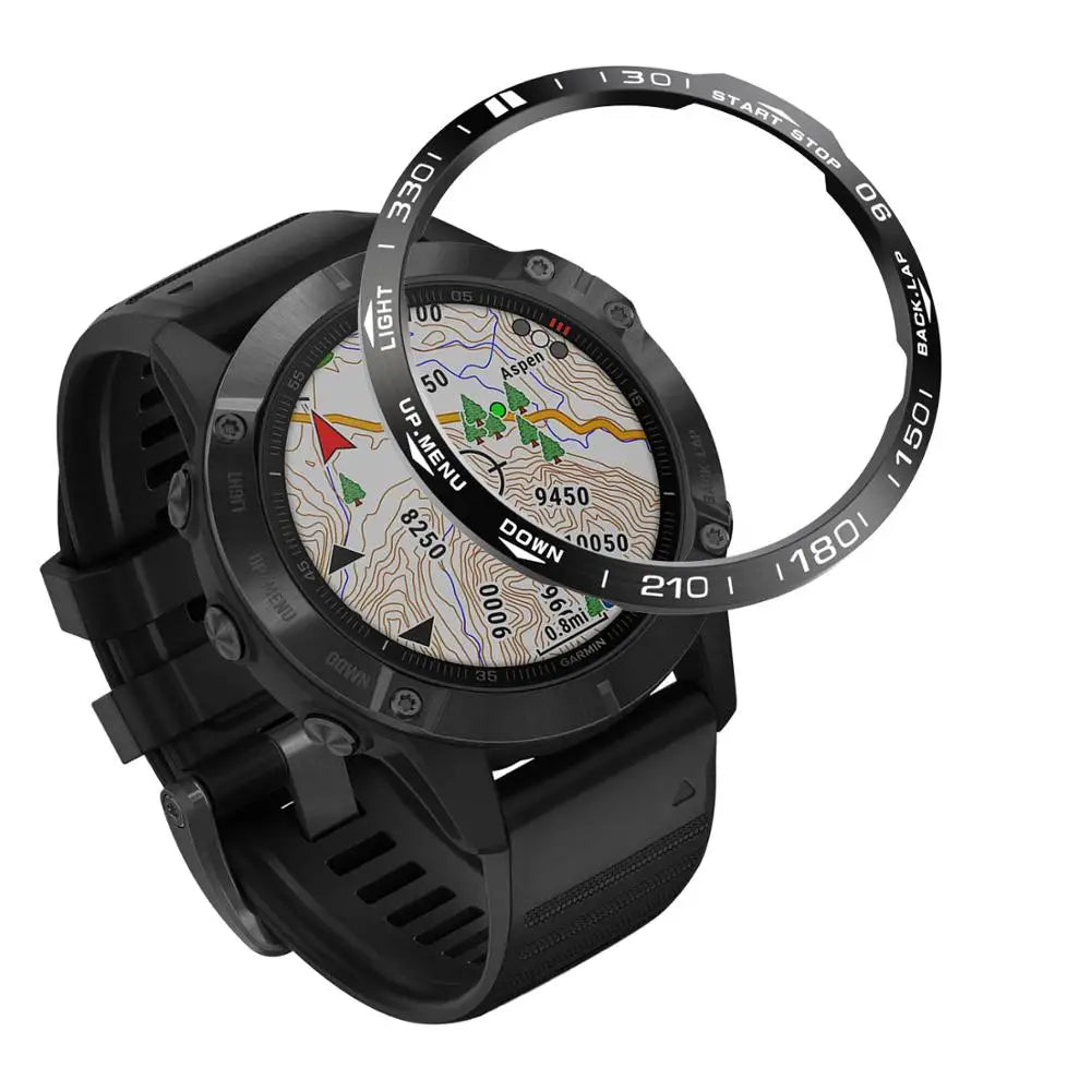Metal Cover Ring For Garmin Fenix 7 7X Pro Solar 6X 6 Pro 5 5X Plus Bezel Metal Case Cover protector Anti Scratch Accessories