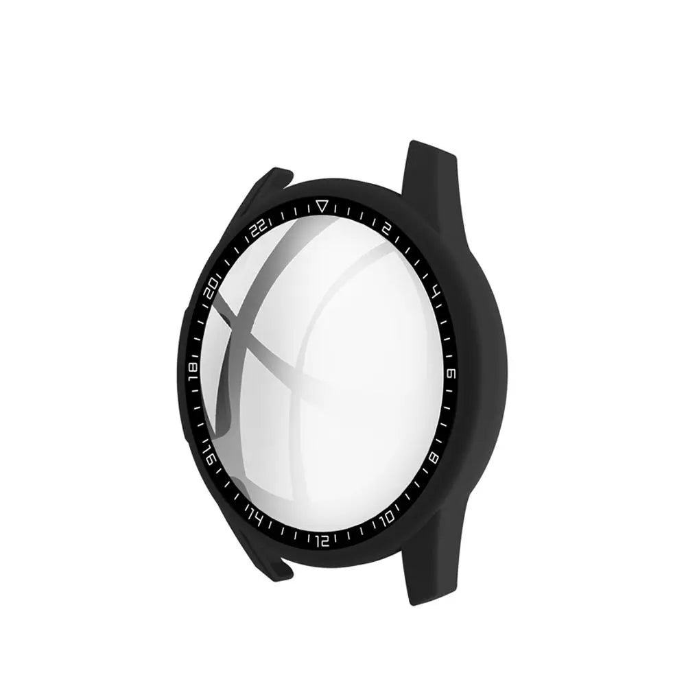Dial Scale Protective Case For Huawei Watch GT 2 46mm Full Coverage Screen Protector Frame Shockproof PC Tempered Glass Cover