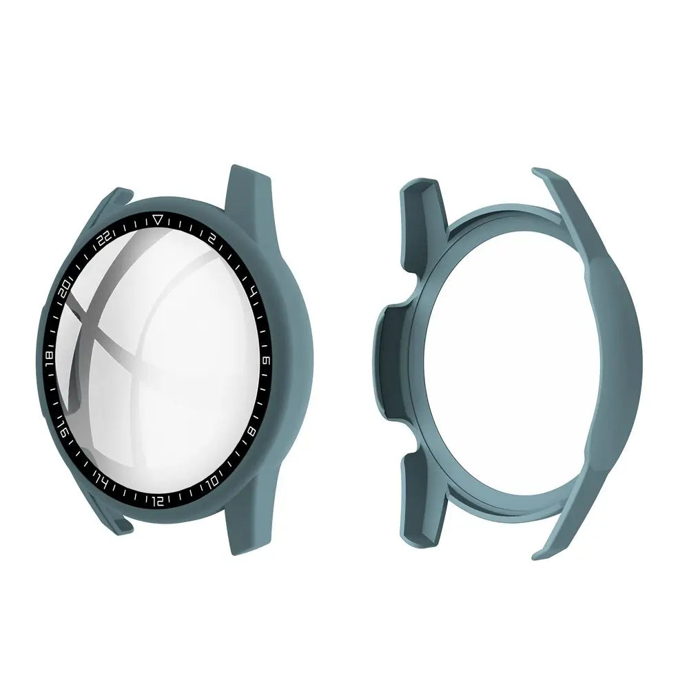 Dial Scale Protective Case For Huawei Watch GT 2 46mm Full Coverage Screen Protector Frame Shockproof PC Tempered Glass Cover