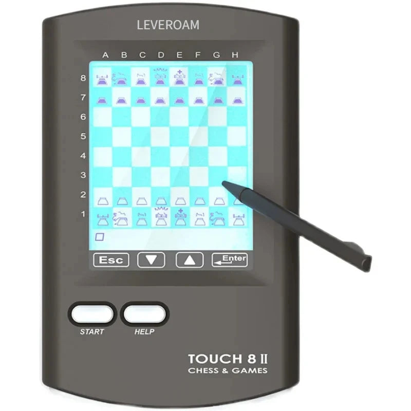 Handheld Electronic Chess Board 8 in 1 Touch Chess Computer Game Smart Electronic-game Chess Sets Adults Family smart chess Game