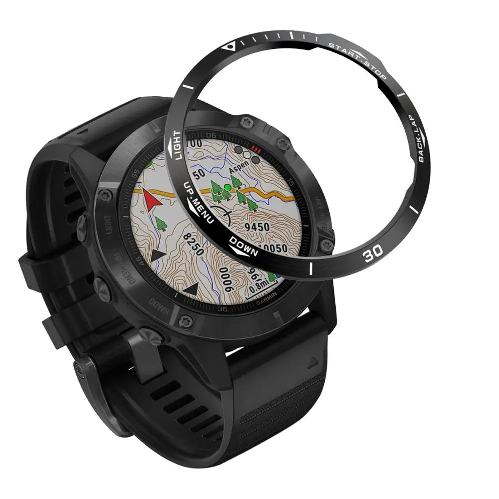 Metal Cover Ring For Garmin Fenix 7 7X Pro Solar 6X 6 Pro 5 5X Plus Bezel Metal Case Cover protector Anti Scratch Accessories