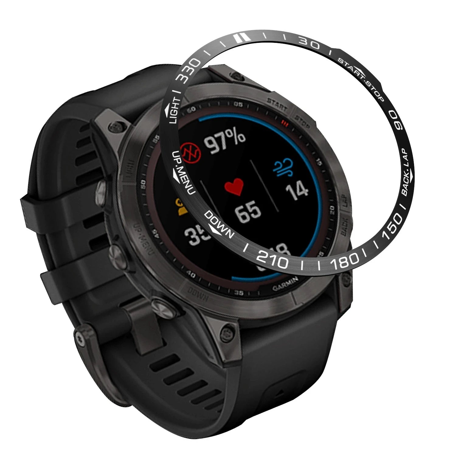 Metal Cover Ring For Garmin Fenix 7 7X Pro Solar 6X 6 Pro 5 5X Plus Bezel Metal Case Cover protector Anti Scratch Accessories